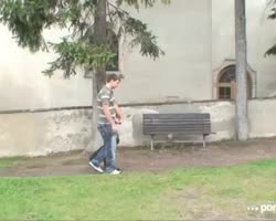 Agitated she dives in bed.