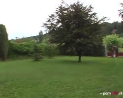 Elderly man fucks young art student